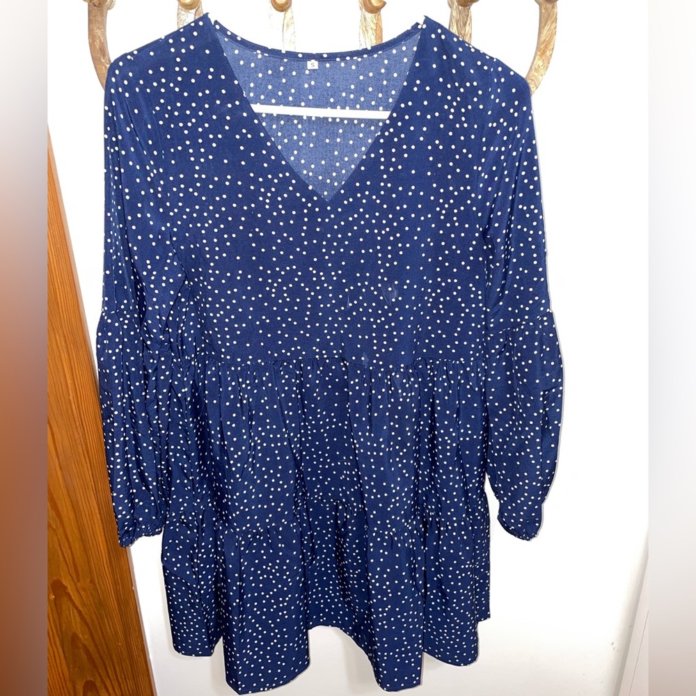 Polka dot babydoll dress.